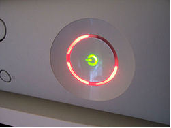 Xbox 360 Anillo de Luces Rojas